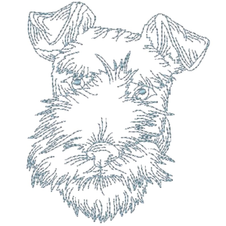 Schnauzer Dogs 10 Machine Embroidery Designs. Mixed 4X4 and 5X7 Hoop Digital DDownload image 8
