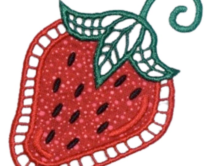 Cutwork Applique Fruit  ( 10 Machine Embroidery Designs by ATW)  for 4x4 Hoop