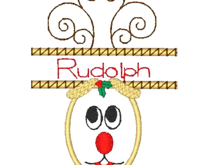 Christmas Split Applique BEC ( 12  Machine Embroidery Designs by ATW) 4X4 Hoop