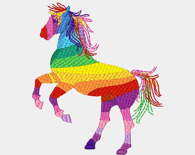 Horse of Many Colors  Machine Embroidery Designs