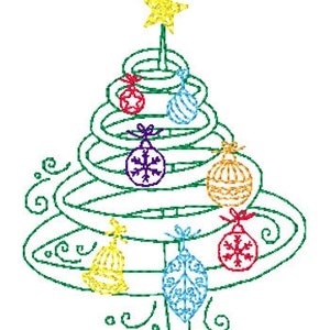 Christmas Tree Fantasy Machine Embroidery Designs image 9