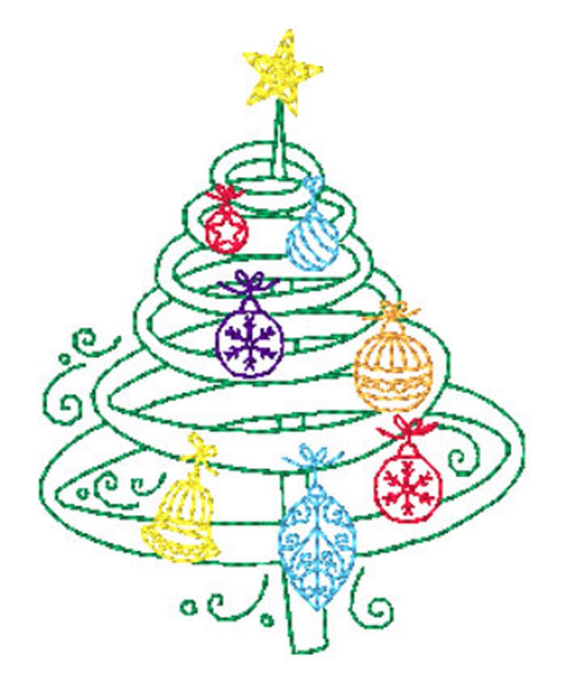 Christmas Tree Fantasy Machine Embroidery Designs image 9