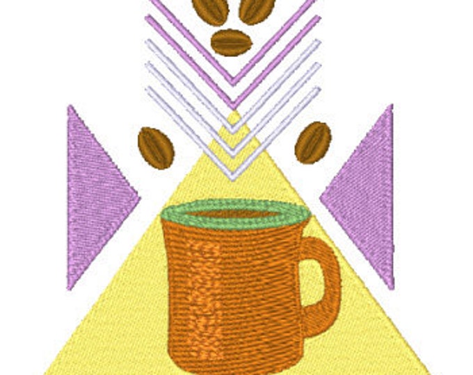 Retro Coffee and Tea  Machine Embroidery Designs