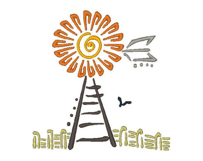 Decorative Farm Art Deco  Machine Embroidery Designs