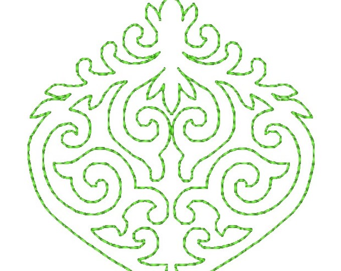 Continuous Line Christmas Ornaments Machine Embroidery Designs