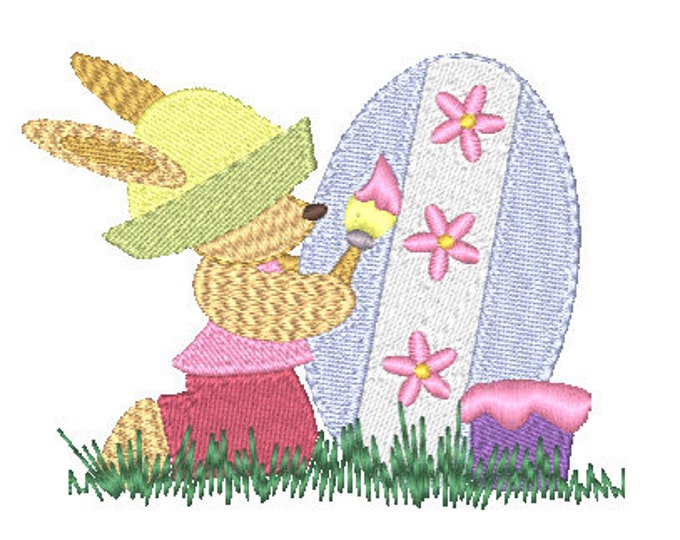Easter Rabbit Sunbonnets  22 Machine Embroidery Designs