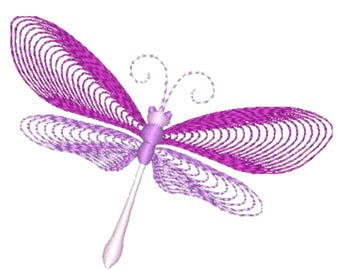 Darling Firefly   ( 10 Machine Embroidery Designs by ATW )  4X4 Hoop