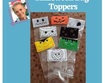 ITH Halloween Bag Topper Machine Embroidery Designs