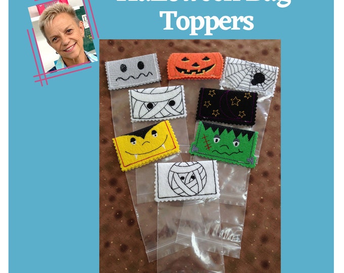 ITH Halloween Bag Topper Machine Embroidery Designs