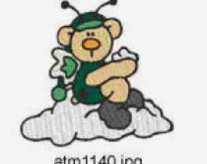 Winter Butterfly Bears Machine Embroidery Designs