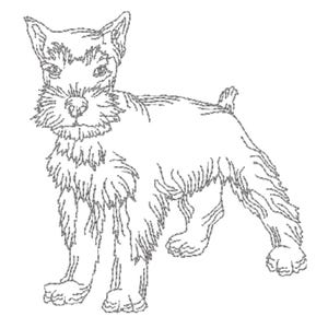 Schnauzer Dogs 10 Machine Embroidery Designs. Mixed 4X4 and 5X7 Hoop Digital DDownload image 2