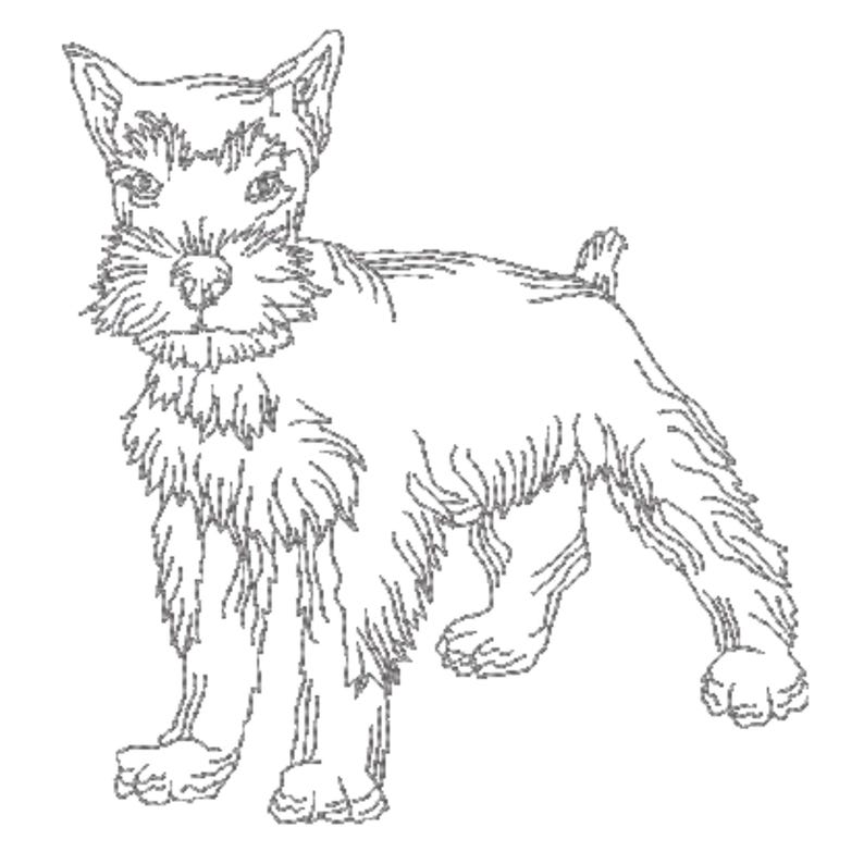 Schnauzer Dogs 10 Machine Embroidery Designs. Mixed 4X4 and 5X7 Hoop Digital DDownload image 2