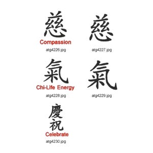 Chinese Calligraphy  ( 29 Machine Embroidery Designs from ATW )
