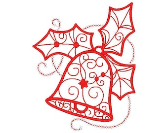 Ornamental and Decorative Redwork Machine Embroidery Designs