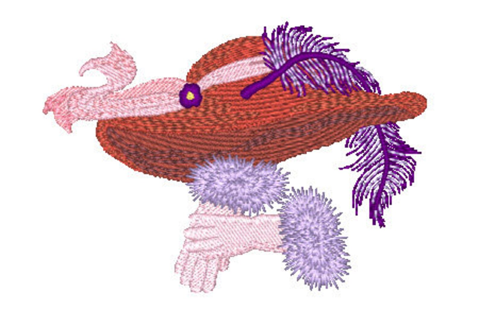 Red Hat Machine Embroidery Designs Etsy