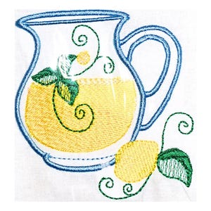 Lemonade Applique    Machine Embroidery Designs