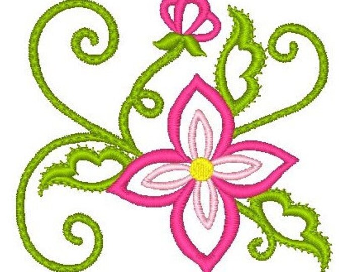 Flowers Pure Lacey  Machine Embroidery Designs