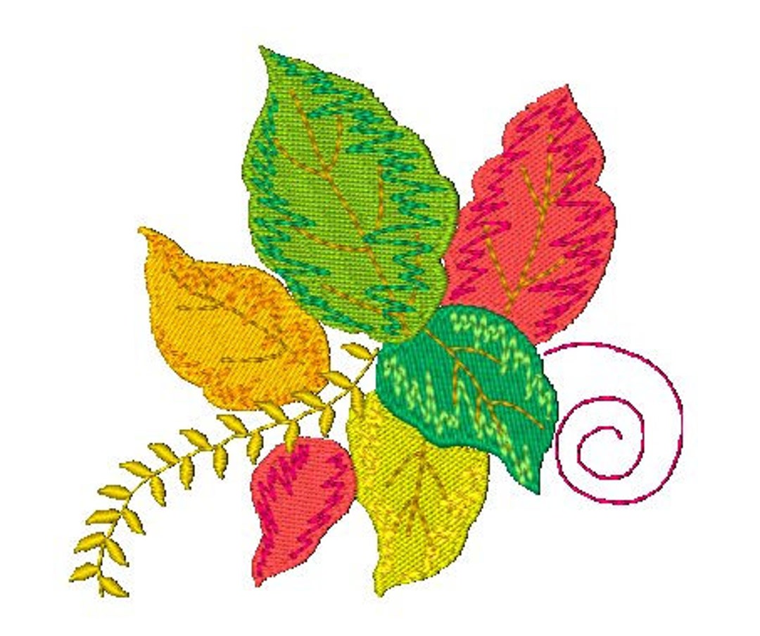 Autumn Leaves Machine Embroidery Designs - Etsy