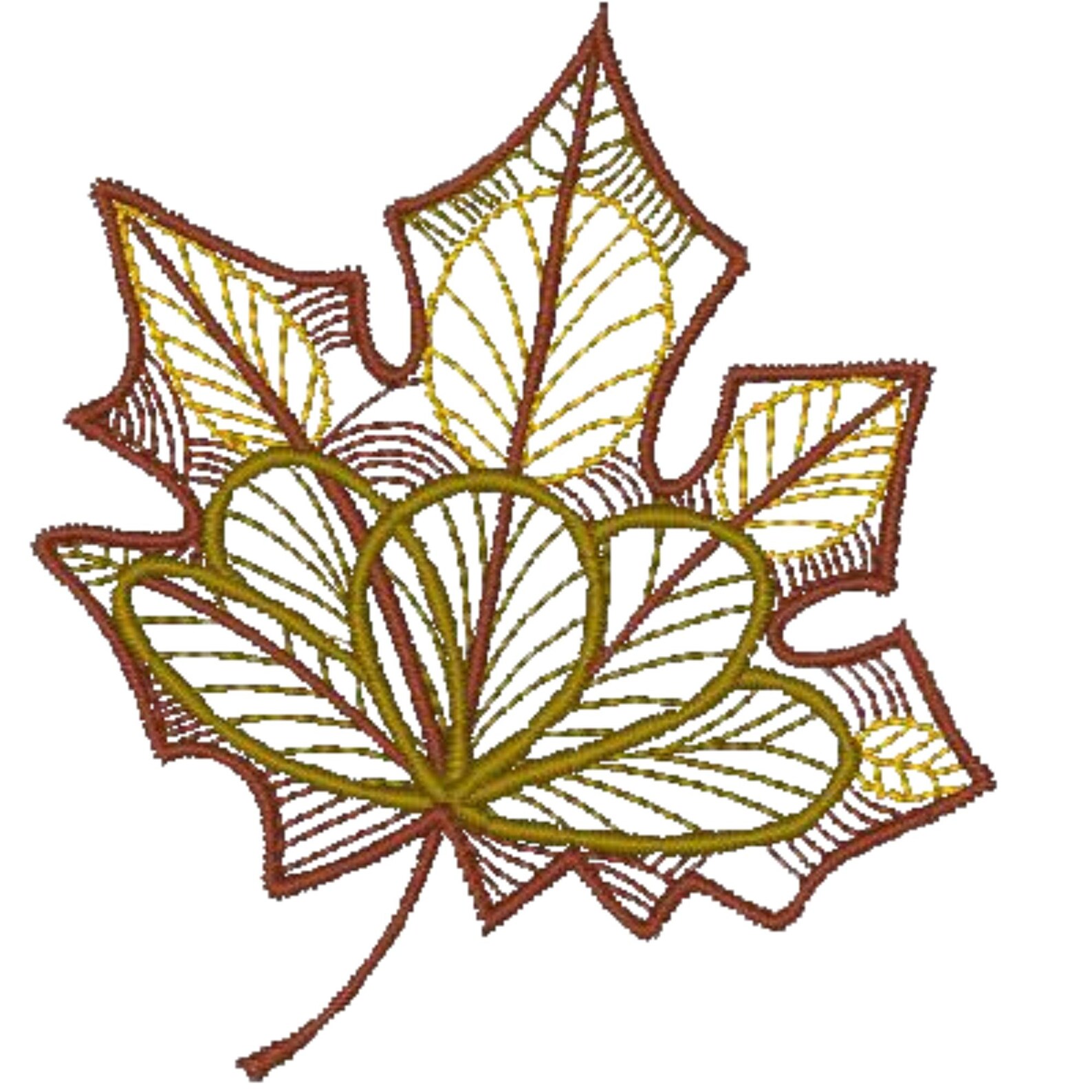 Autumn Leaves ( 10 Machine Embroidery Designs by ATW) 4X4 Hoop - Etsy