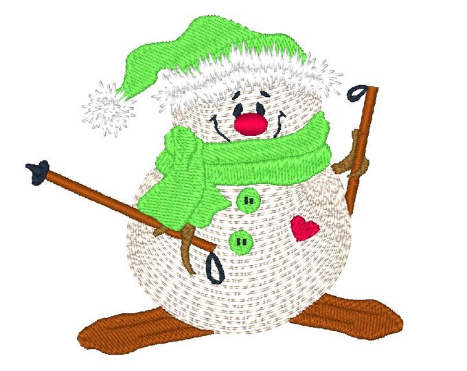 Country Winter Snowmen Machine Embroidery Designs