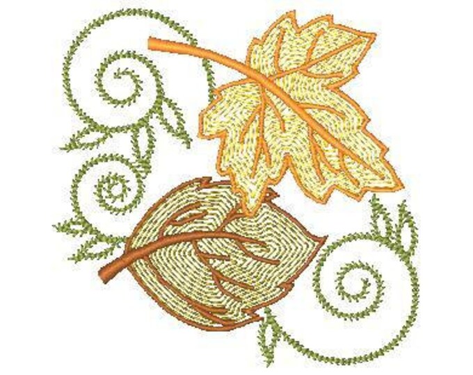 Jacobean Leaves  20 Machine Embroidery Designs