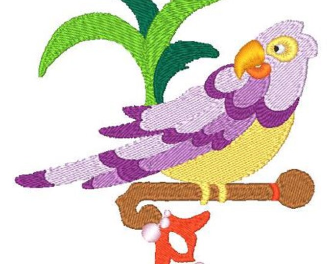 Jacobean-Parrots ( 14 Machine Embroidery Designs from ATW )