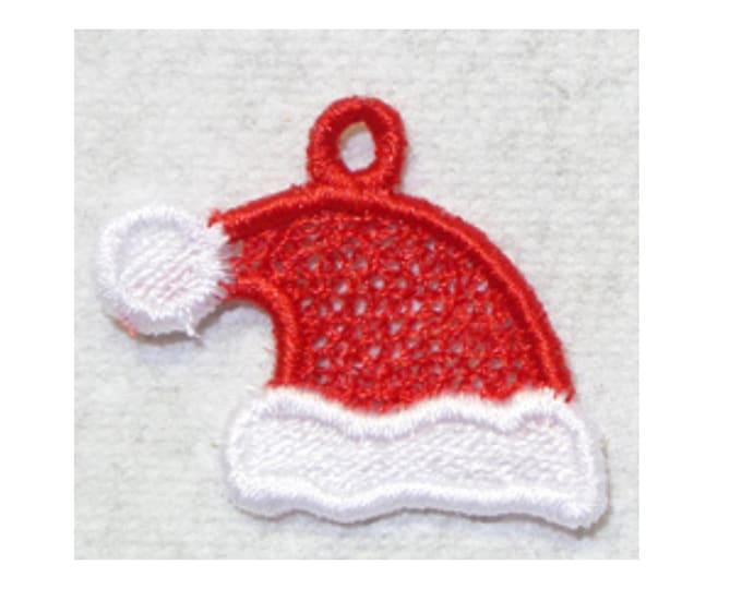 Christmas Charms FSL Machine Embroidery Designs for Earrings (Digital Download)