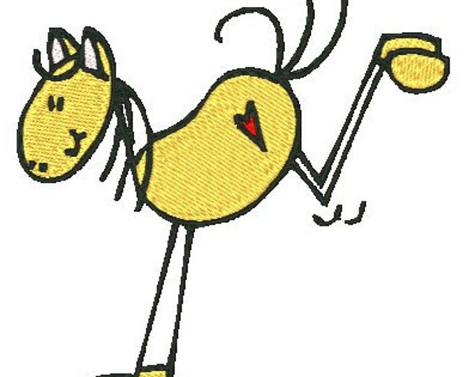 Stick Horses  Machine Embroidery Designs