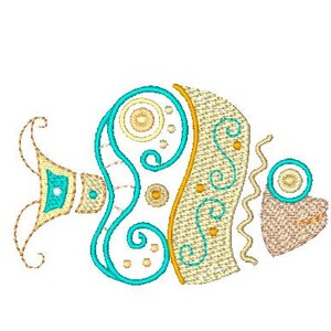 Native Fish  Machine Embroidery Designs