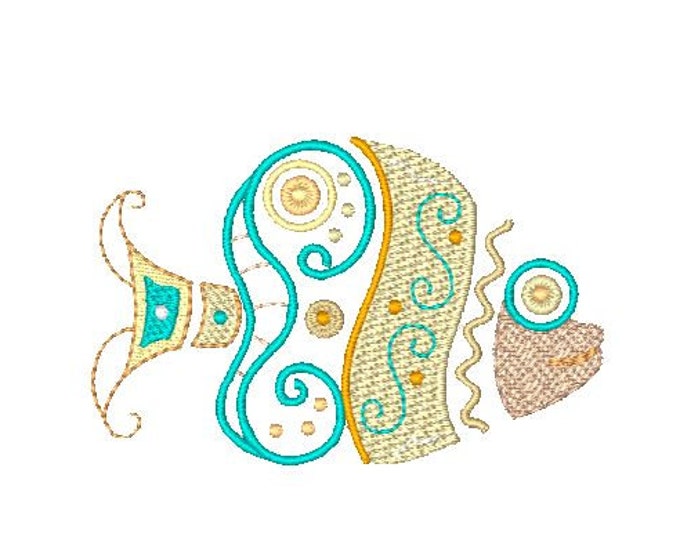 Native Fish  Machine Embroidery Designs
