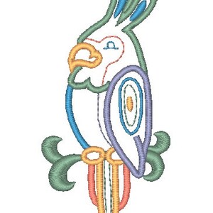 Tropical Bird Applique Machine Embroidery Designs image 8