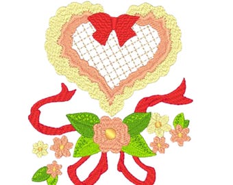 Valentines   (11 Machine Embroidery Designs by ATW) 5X7 Hoop