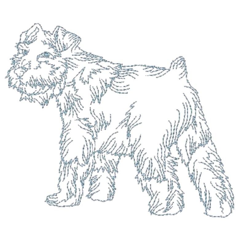 Schnauzer Dogs 10 Machine Embroidery Designs. Mixed 4X4 and 5X7 Hoop Digital DDownload image 9
