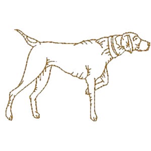 DOG BREEDS Pointers Redwork  10 Machine Embroidery Designs   4X4 Hoop Digital Download