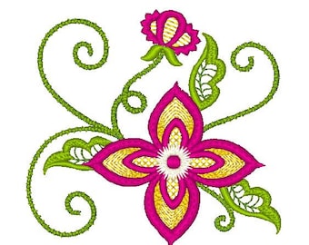 Lacey-Flowers  12 Machine Embroidery Designs