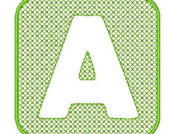 Embossed Alphabet  ( 26 Machine Embroidery Designs from ATW )
