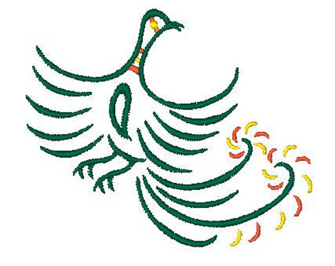 The Phoenix ( 9 Machine Embroidery Designs from ATW )