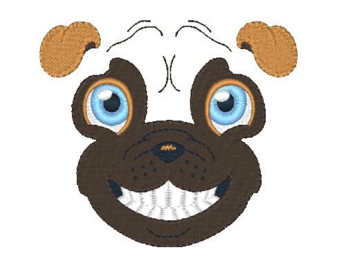 Smiling Dogs   Machine Embroidery Designs
