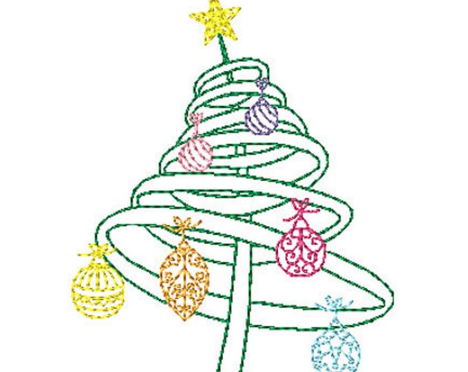 Christmas Tree Fantasy Machine Embroidery Designs
