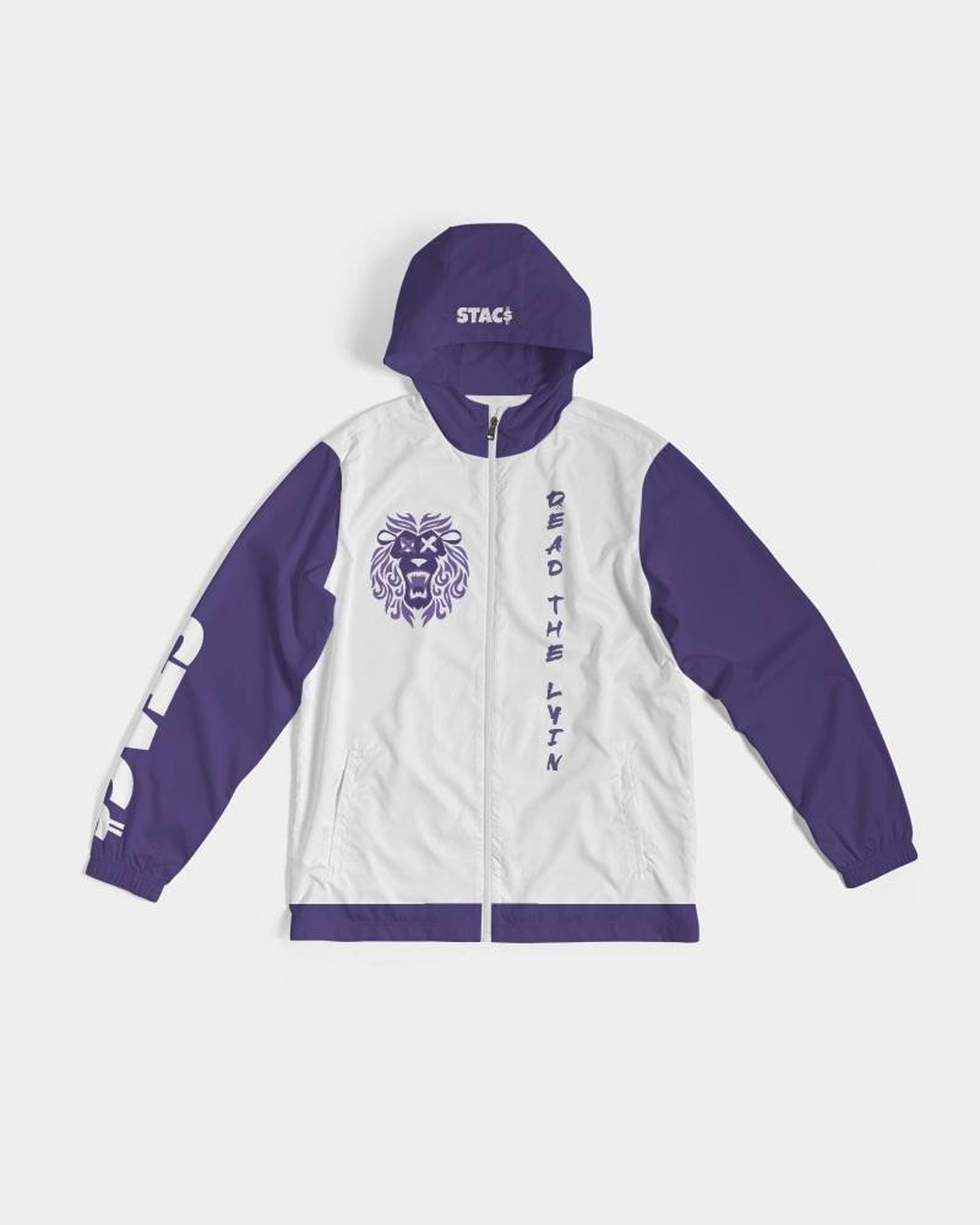 purple and white jordan jacket