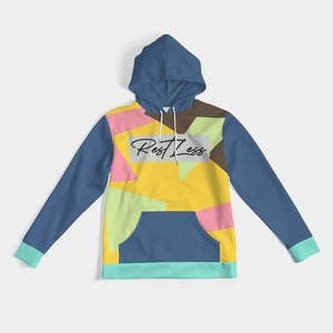 Biohack Jordan 1 RestLess Hoodie | Jordan 1 Retro Biohack Design Pullover | Bio hack 1 Hoodie | Laser Orange Racer Pink | STACS |