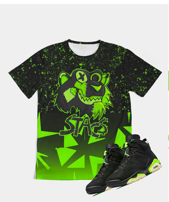 air jordan electric green shirt