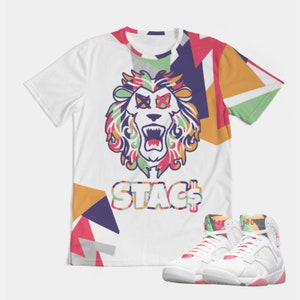 Hare Jordan 7 Tshirt Air Jordans Hare 1 T Shirt Air Jordan Retro 6 Hare Tee Shirt by STACS Dead The Lyin image 1