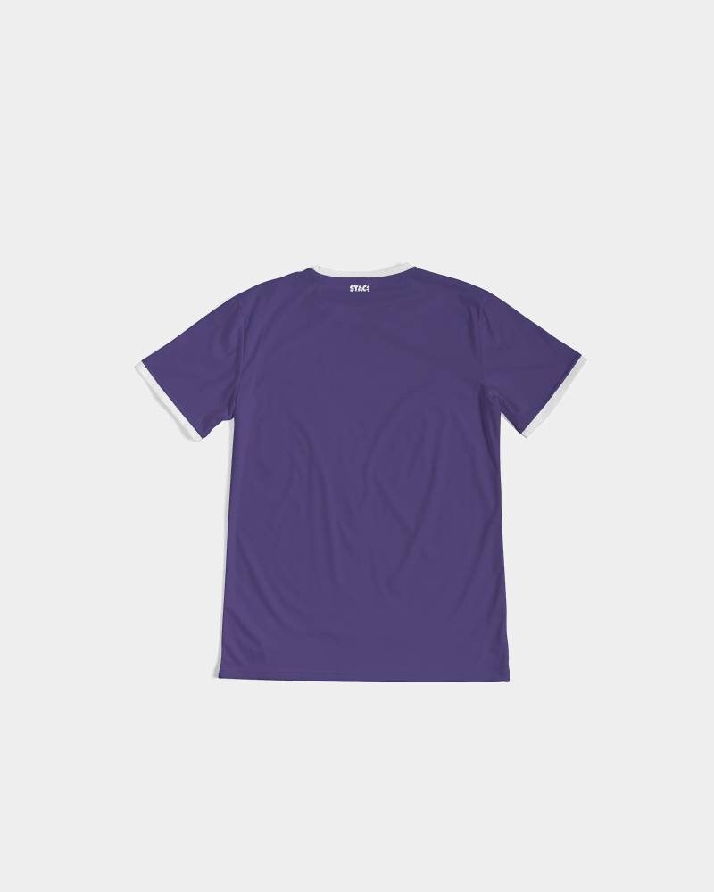 white and purple jordan 4 shirt