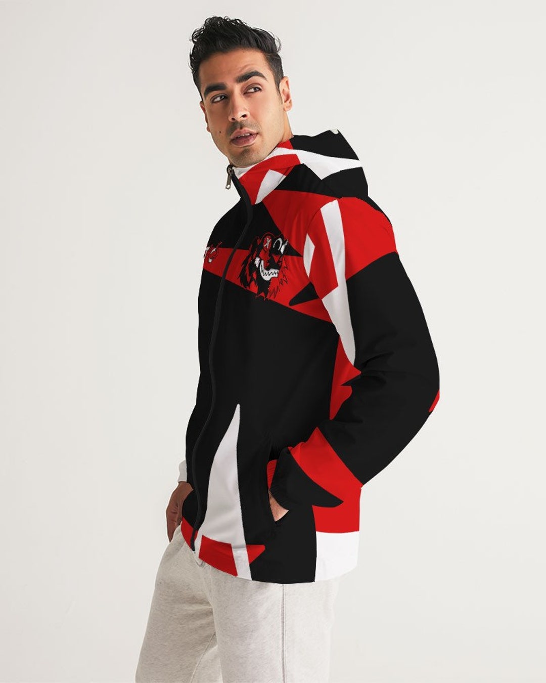 Red Thunder 4 Air Jordan All Over Print Jacket | Sneaker
