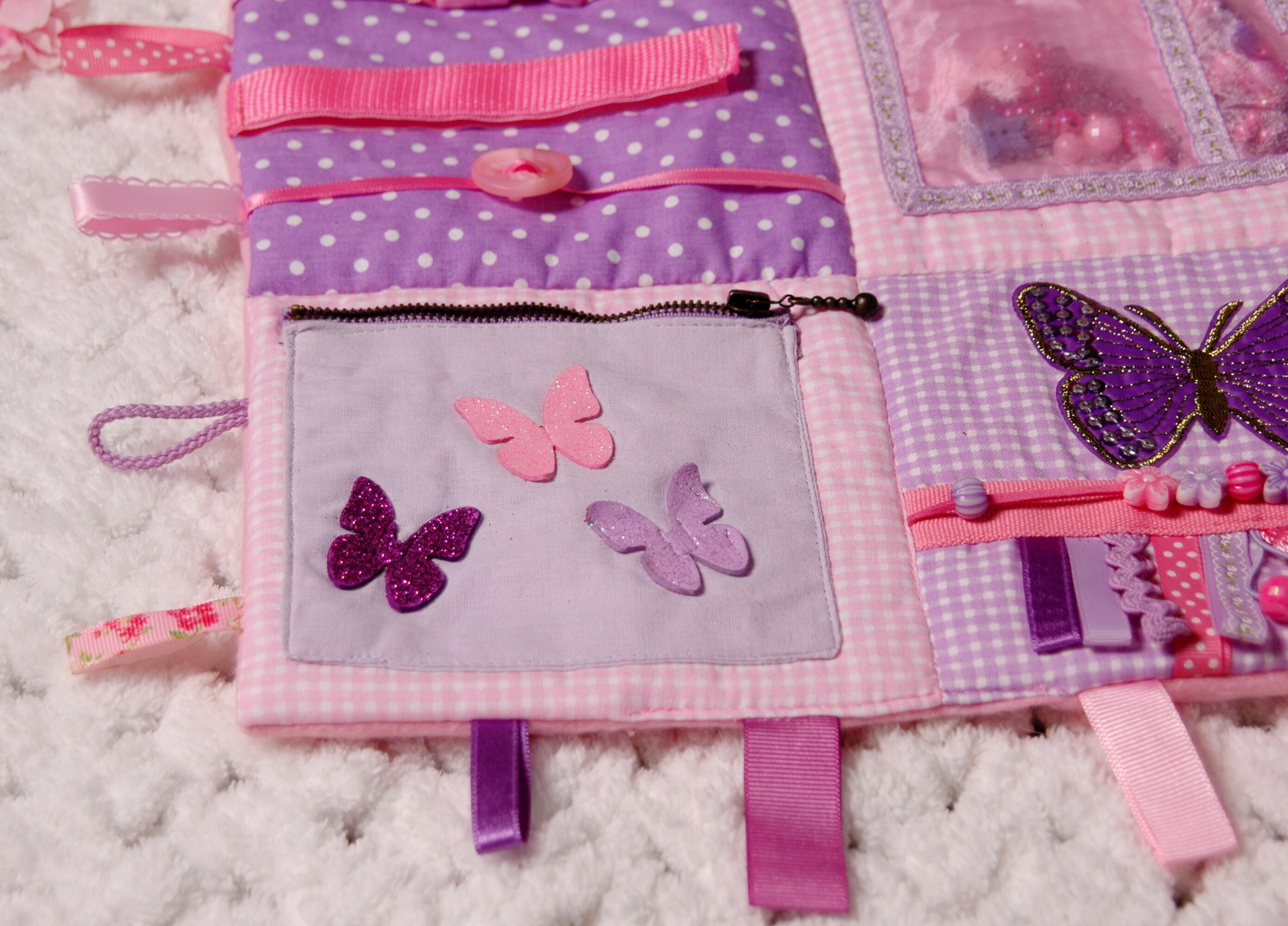 Fidget Sensory Blanket 30x30 blanket for baby girl Etsy