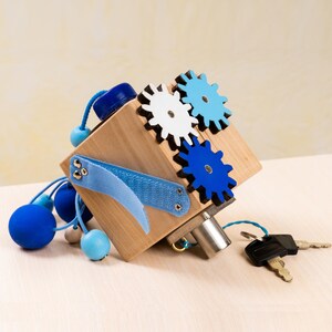 Regalo di Natale per l'Alzheimer: Fidget Cube, giocattolo in legno per anziani, attività con violino per la demenza, strumento di terapia occupazionale, ansia da ADHD