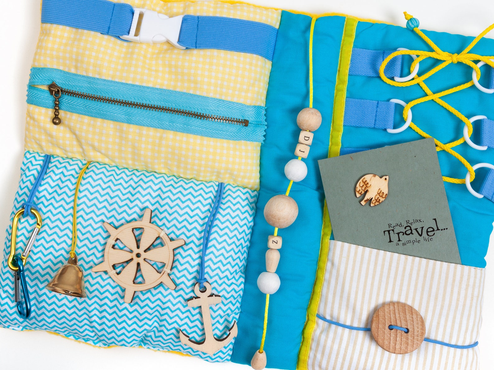 Baby activity blanket Soft Travel Toy Fidget blanket with Etsy