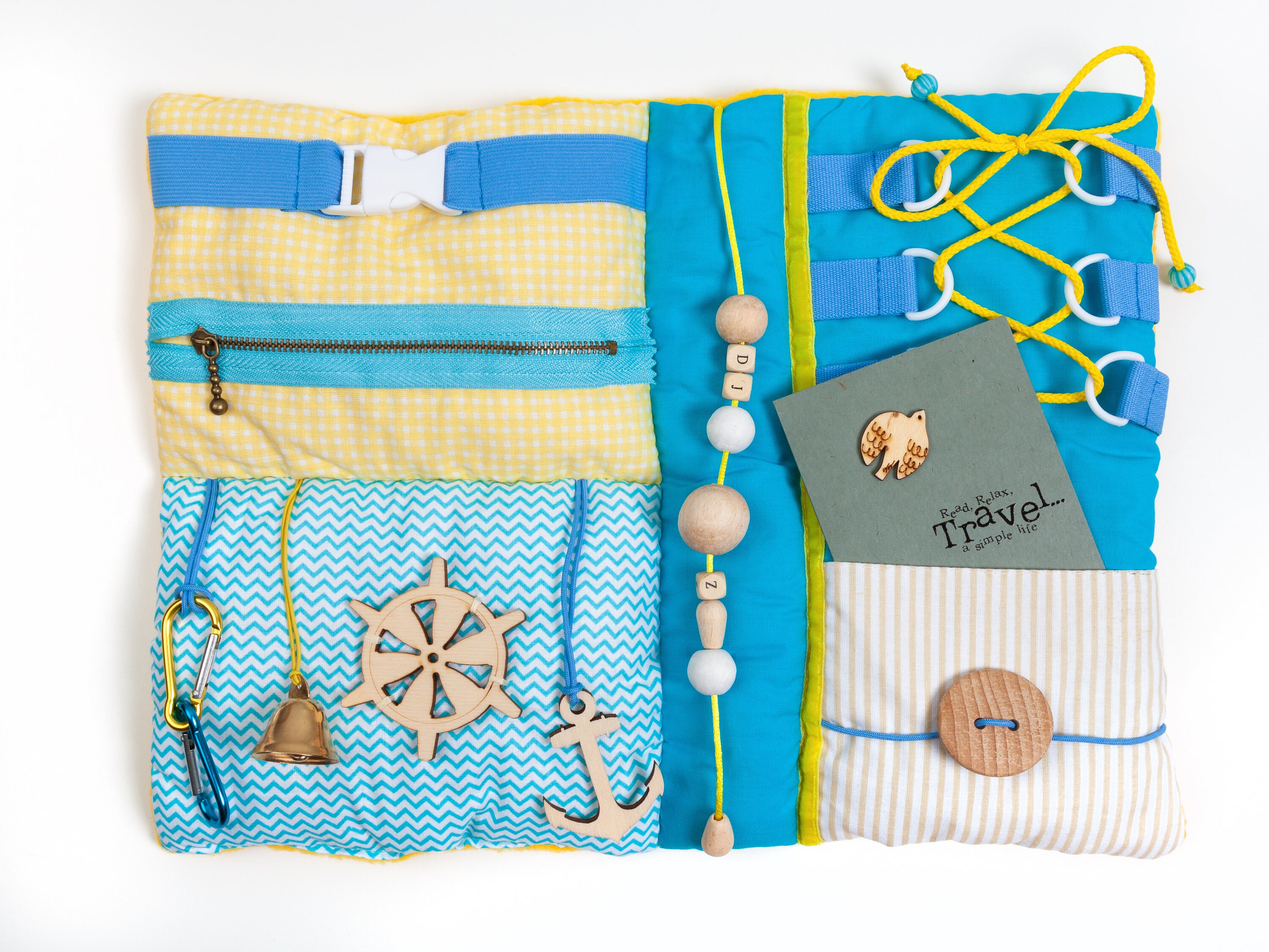 Baby activity blanket Soft Travel Toy Fidget blanket with Etsy