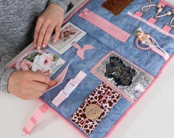 Fidget Blanket Dementia Sensory Book, Alzheimer's Activity Mat, Sensory Lap Quilt, Busy Hands Board Parkinson Anxiety, Fine Motor Skills Toy